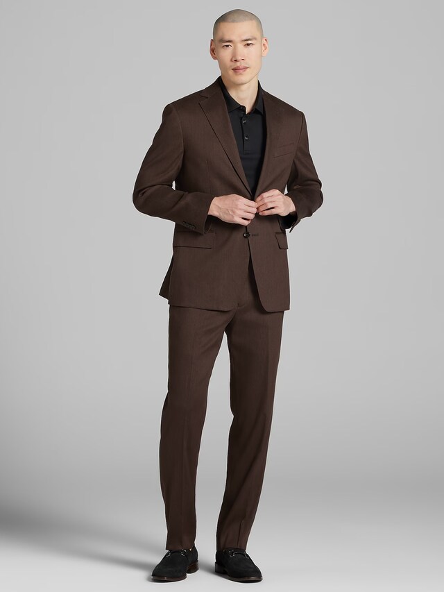 , Brown Dress Suit, brown, Image 1 of 3