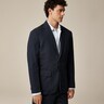 , Ludlow Slim-fit unstructured suit jacket in Irish cotton-linen blend, blue, Image 3 of 3