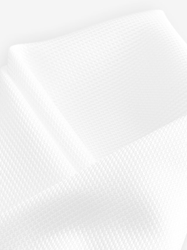 , White pocket square, Off-white, Image 3 of 3