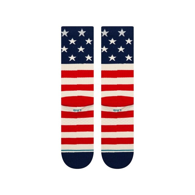 , Cotton Crew Medium Cushion Socks, usa, Image 2 of 3