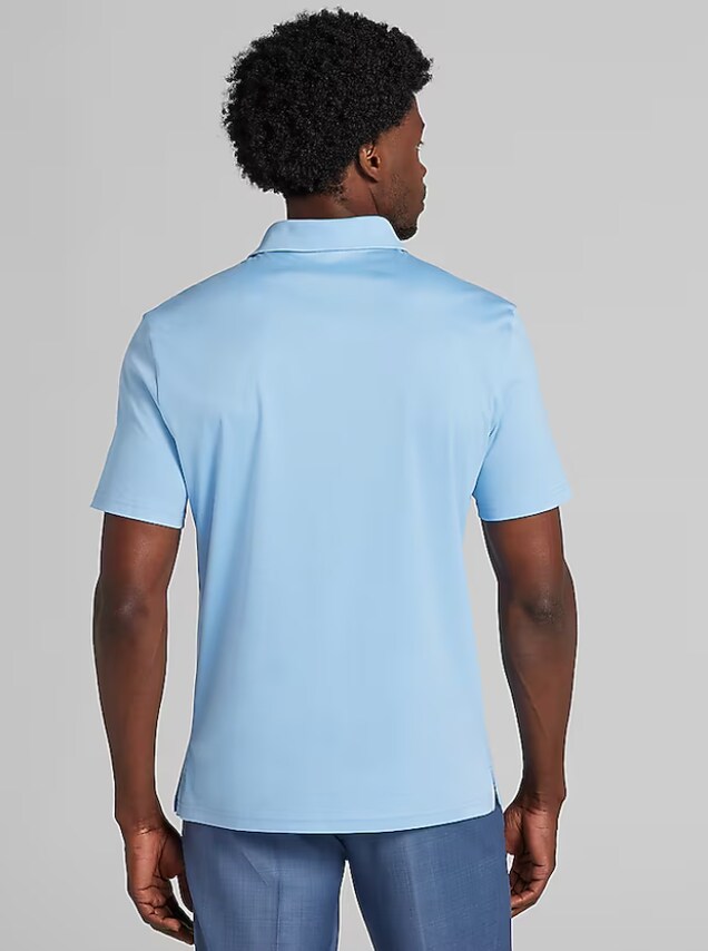, Classic Fit Luxe Cotton Polo - Blue, Stellar blue, Image 2 of 4